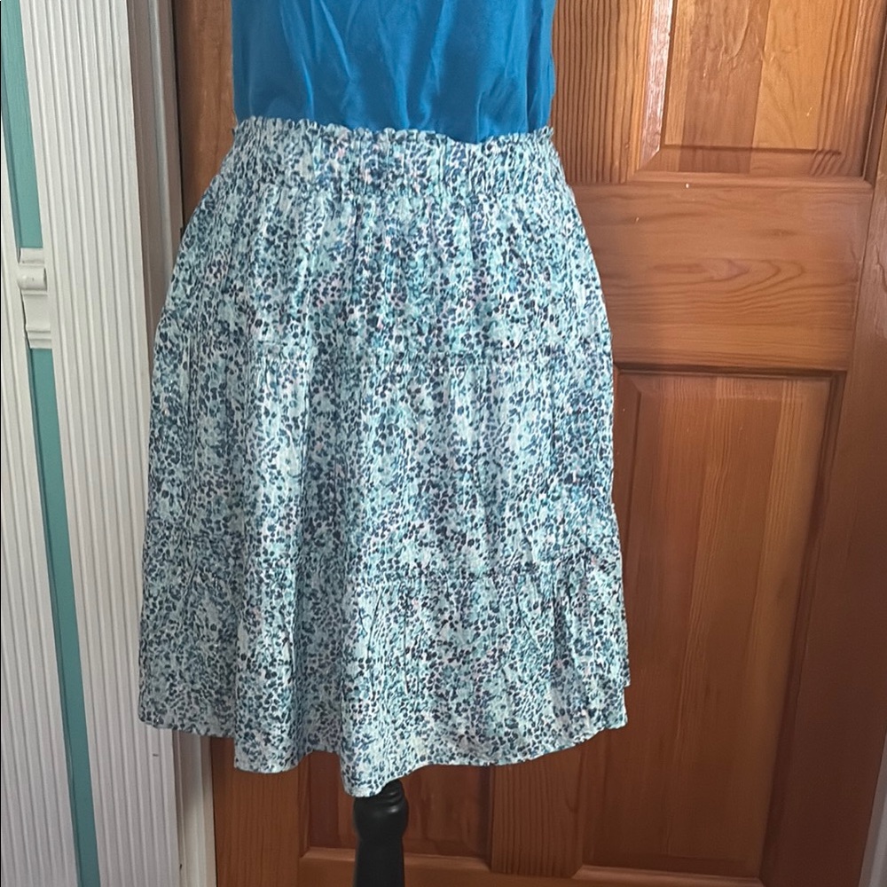 Blue Loft S Patterned Women's Skirt